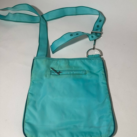 Blue Crossbody Bag with Adjustable Strap and Slouchy Design - Picture 3 of 5